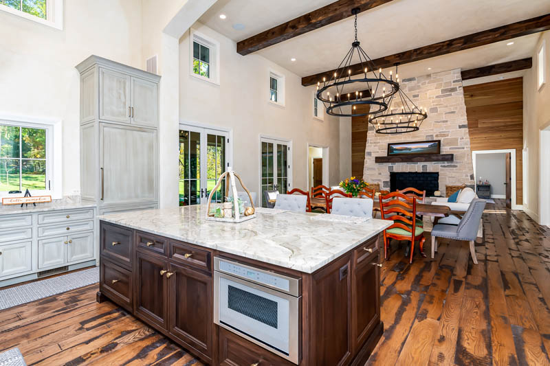 Commercial photographs of a new construction home on Stonebrooke Lane in Wentzville, Missouri for Schaube Architects.