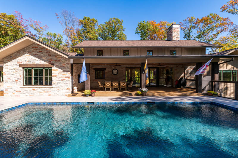 Commercial photographs of a new construction home on Stonebrooke Lane in Wentzville, Missouri for Schaube Architects.