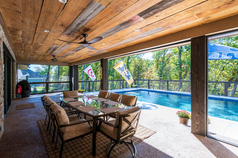 Commercial photographs of a new construction home on Stonebrooke Lane in Wentzville, Missouri for Schaube Architects.